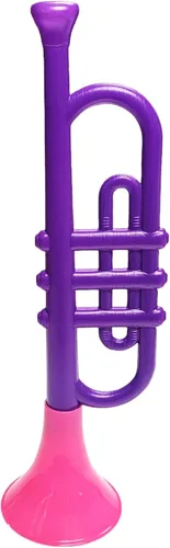 Miniatura 4 de Trompetas de plástico coloridas (13 pulgadas) juguetes musicales para niños, instrumentos para hacer ruido para fiestas y eventos, recuerdos