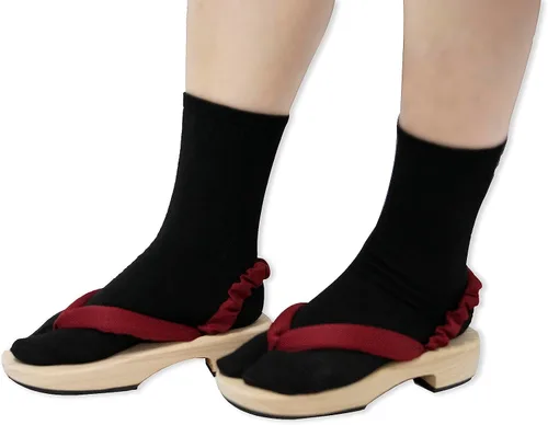 Miniatura 4 de Anime Unisex Cosplay Versátil Verano Madera Zueco Zapatos Japonés Cosplay Oshitari Prop