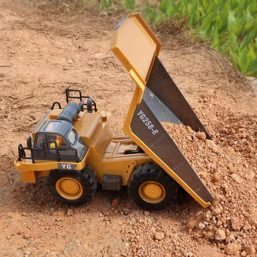 Miniatura 5 de DDAI Camión volquete de construcción a control remoto - Juguetes de camión volquete RC - Juguetes de construcción - Camión RC Juguetes para niños