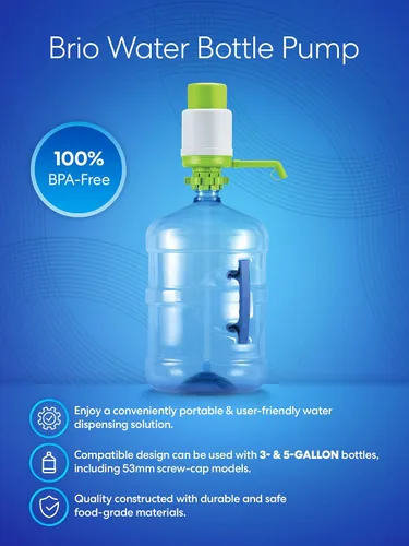Miniatura 3 de Brio Bomba de agua potable manual universal (verde)