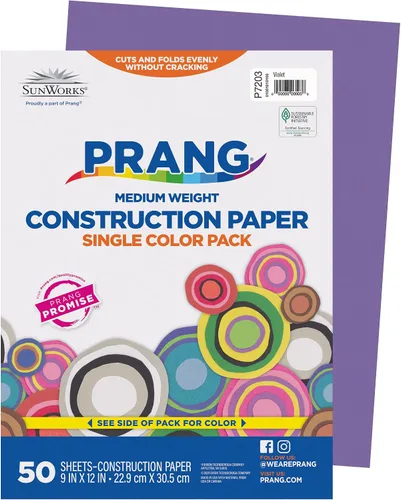 Miniatura 16 de Prang (anteriormente SunWorks) Papel de construcción, naranja, 9 x 12 pulgadas, 50 hojas 2-Naranja