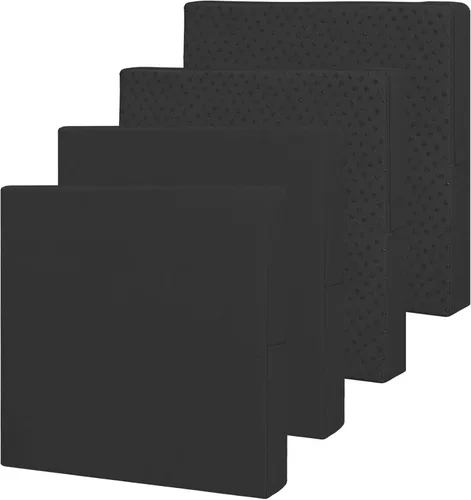 Miniatura 36 de Easy-Going - Paquete de 4 fundas de cojín impermeables para patio, de 24x22x4 pulgadas, fundas de repuesto antideslizantes para asientos al aire
