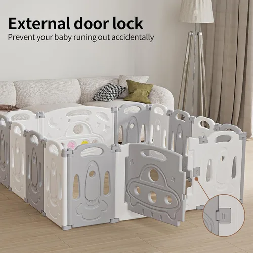 Miniatura 4 de Corralito para bebés, centro de actividades para niños, patio de juegos seguro, para interiores y exteriores, nuevo bolígrafo