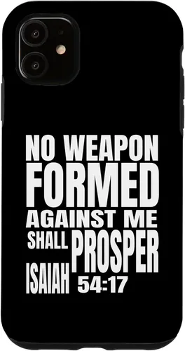 Miniatura 8 de iPhone 13 Pro No hay arma formada contra mí prosperará Isaías 54:17