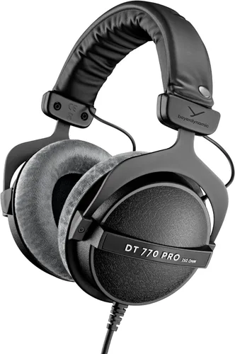 Miniatura 7 de DT-770-PRO-80 cerrado dinámico para aplicaciones de control y monitoreo de auricular Beyerdynamic, 80 Ohmios, Gris Negro con gris