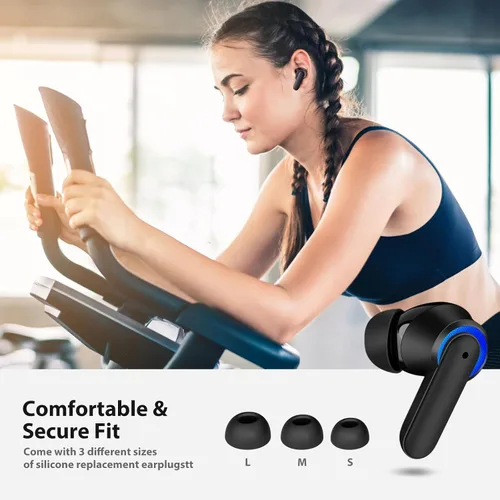 Miniatura 7 de Auriculares inalámbricos para iPhone 17 Air 16 15 Pro Max 14 Plus 13, auriculares Bluetooth 5.3 con cancelación de ruido con micrófono y graves