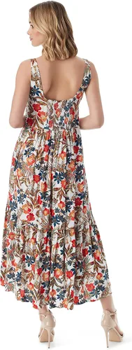 Miniatura 3 de Jessica Simpson Vestido largo de sirsaca escalonado Cheryl Plus para mujer