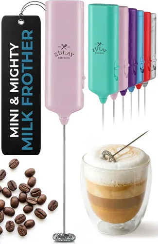 Miniatura 53 de Mini y Poderoso Espumador de Leche de Mano – Potente Espumador de Café de Mano, Mezclador de Bebidas Operado con Pilas – Tamaño de Bolsillo Compacto
