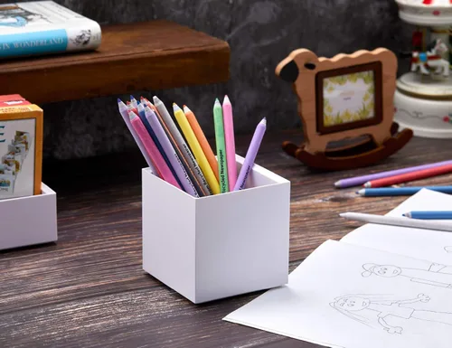 Miniatura 4 de Organizador de escritorio Bostitch Office Konnect con taza para lápices, soporte para bolígrafos, paquete de 2, blanco