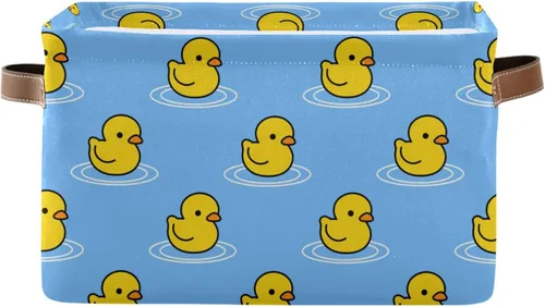 senya Cesta de almacenamiento para ropa, 2 unidades, grande, plegable, rectangular, de tela, para lavandería, plegable, de dibujos animados, lindo