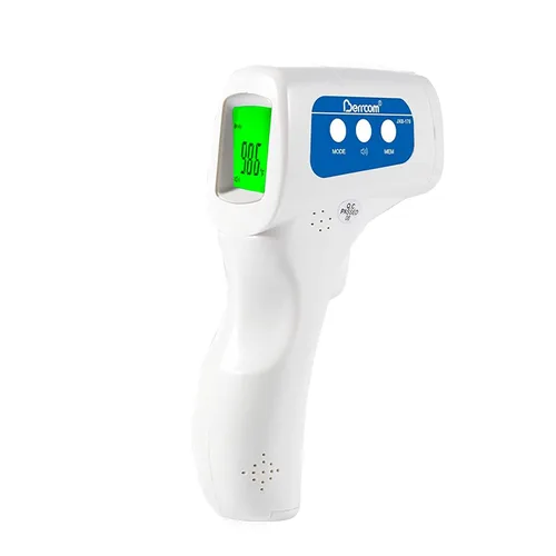 Miniatura 10 de Berrcom - Termómetro infrarrojo sin contacto para la frente para adultos y niños, termómetros digitales de fiebre 3 en 1 con pantalla LCD y alerta