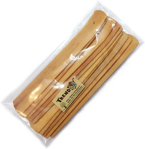 Miniatura 7 de TrendBox 5pcs hecho a mano madera llana incienso palo titular quemador ceniza colector diseño natural budista