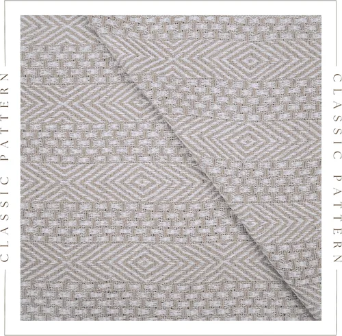Miniatura 3 de RAJRANG Manta bohemia de algodón, 50 x 60 pulgadas, manta rústica para sofá para decoración de sala de estar, plumas, gris, beige Azul verdoso