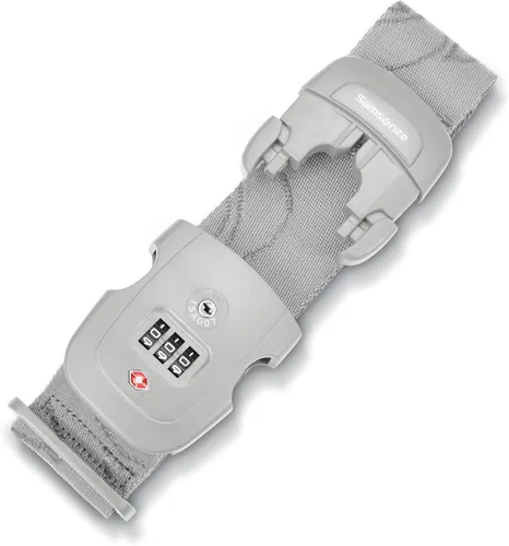 Miniatura 2 de Samsonite Cerradura de combinación de 3 esferas, cerradura de viaje aprobada por la TSA, gris claro