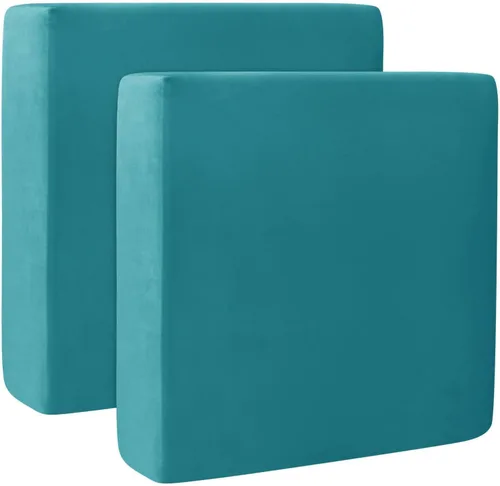 Miniatura 29 de Fundas de cojín de terciopelo para sofá, funda elástica para cojín de sofá suave, protector de muebles extraíble y lavable para sala de estar, Negro