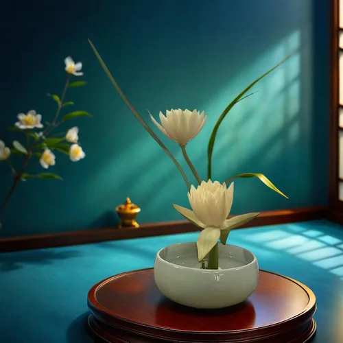 Miniatura 6 de Water Lotus - Juego de maceta de tazón de compota japonesa con rana floral de 1.8 pulgadas, ideal para Ikebana, arreglo floral y plantación Celadón