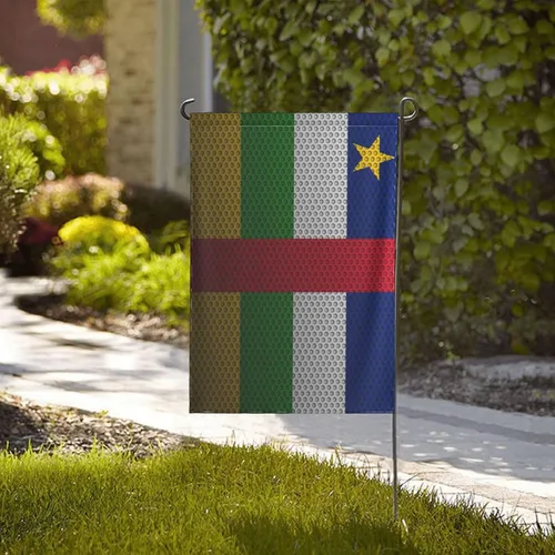 Miniatura 2 de Flag Of The Central African Republic Garden Flag 12.5"x18" Inch Double Sided Garden Flags Home Lawn Outdoor Decor Flags Party Banner Welcome Flag