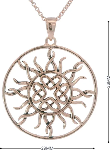 Miniatura 4 de Amazon Essentials . Collar con colgante celta de plata de ley 925 para mujer, cadena Rolo de 18 pulgadas, joyería hipoalergénica para mujer