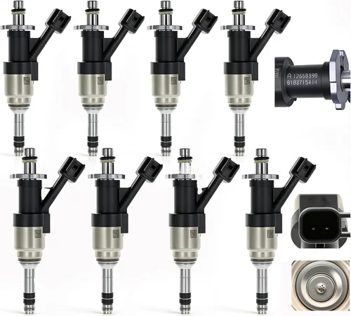 Juego de 8 piezas de inyectores de combustible OEM FJ1217 12668390 2014-2018 de reemplazo para Chevrolet Chevy Silverado 1500 2500 Tahoe Suburban