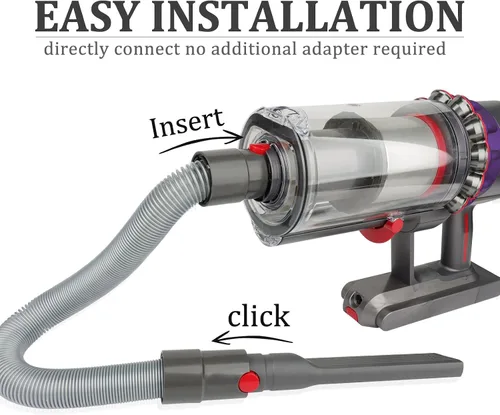 Miniatura 4 de Fullclean Accesorio de manguera de extensión flexible compatible con Dyson V15 V15s Gen5 V12 V11 V10 V9 V8 V7, accesorios de aspiradora, piezas