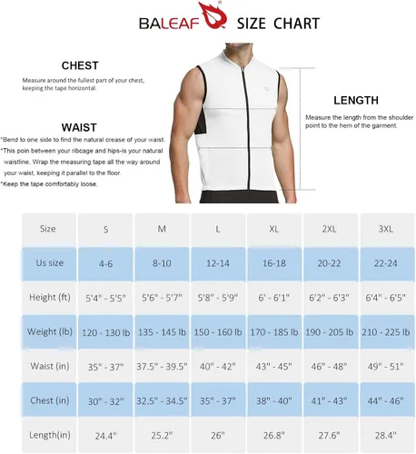 Miniatura 7 de BALEAF Men's Sleeveless Cycling Jersey Road Bike Shirt Bicycle Biking Tank Tops Full Zip Pockets SPF UPF50+