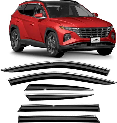 Miniatura 8 de Voron Glass, protectores de lluvia extra duraderos para Toyota C-HR 2018-2024, deflectores de ventana, viseras de ventilación, 4 piezas - 100319