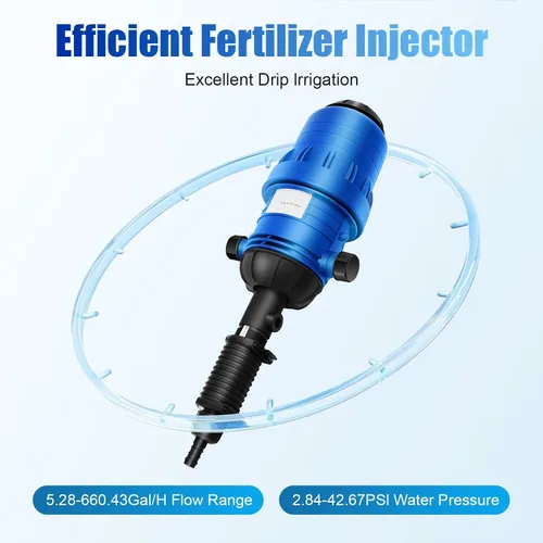 Miniatura 3 de Bomba dosificadora ajustable del inyector del fertilizante, inyector líquido proporcional accionado por agua 20–2500 L/H, relación de 0.4–4%, 3/4
