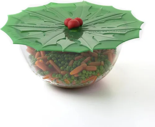 Miniatura 7 de Charles Viancin - Tapa de silicona Holly para almacenamiento de alimentos y cocinar - 9 pulgadas/9.1 in - Sellado hermético en cualquier superficie