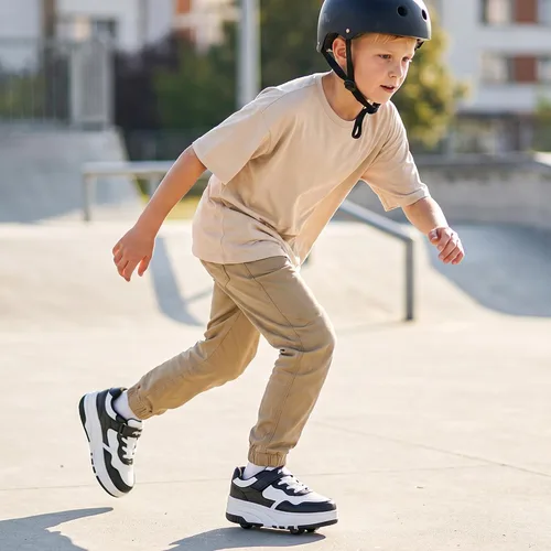Miniatura 2 de Zapatos con ruedas para niños, zapatos de patinaje para niños y niñas, zapatillas atléticas con ruedas, adecuados para principiantes
