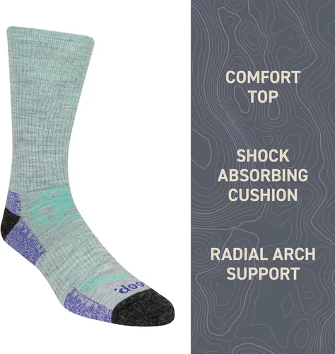 Miniatura 5 de Jeep Women's Wool Blend Breathable Mesh Crew Socks (1-Pack)