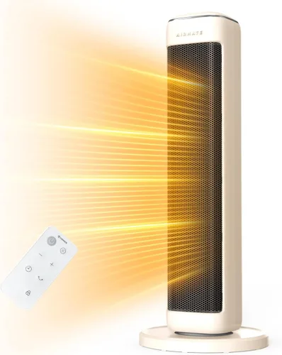 Calentadores de espacio de 25 pulgadas para uso en interiores, habitaciones grandes, calentadores eléctricos para uso en interiores con termostato,