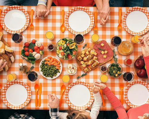Miniatura 6 de Oudain 162 piezas de suministros de fiesta de Navidad para 20 invitados, 2 manteles a cuadros a cuadros, platos, vasos, servilletas, cuchillos