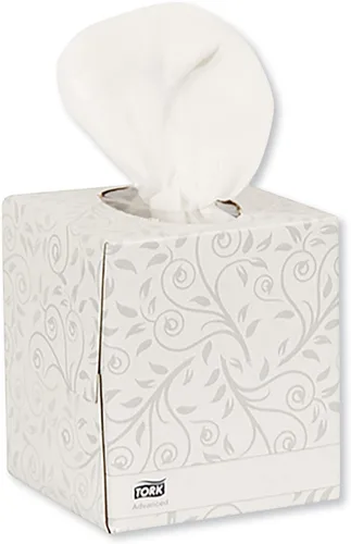 Miniatura 8 de Pañuelos faciales Tork Advanced TF6810, caja plana, doble capa, 8.2 pulgadas de ancho x 7.9 pulgadas de largo, color blanco