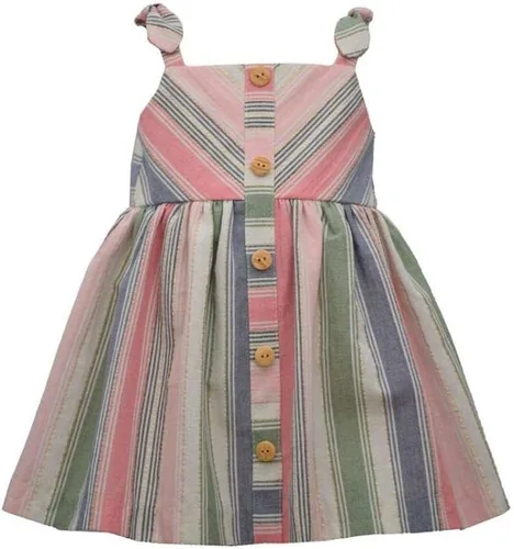 Bonnie Jean Girl's Dress - Spring Summer Sundress Striped Dress for Baby, Toddler and Little Girls