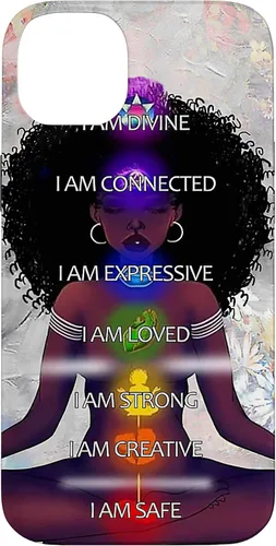 Miniatura 15 de Black Women Chakra Connected Expressive Strong Curly Hair Case for iPhone 17
