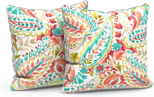 Miniatura 42 de LVTXIII Juego de 2 almohadas lumbares para patio, 12 x 20 pulgadas, resistentes a la decoloración, para exteriores con interiores, cojines lumbares