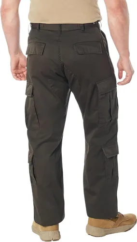Miniatura 8 de Rothco - Pantalones vintage estilo paracaidista, relajados, estilo cargo con diseño de camuflaje vintage