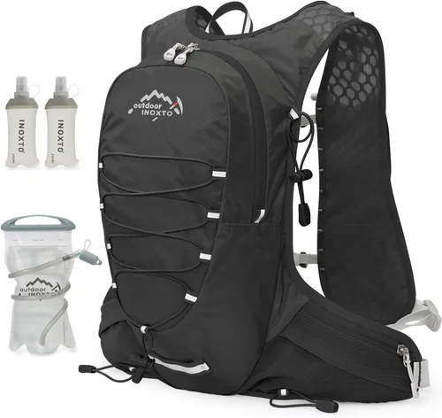 Miniatura 14 de IX INOXTO Chaleco de hidratación para correr para hombres y mujeres, mochila de agua para correr, paquete de hidratación de 3 litros, para correr