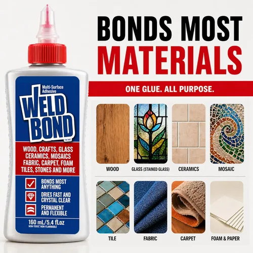 Miniatura 3 de Adhesivo universal Weldbond 8, 50160, 5.4 onzas líquidas , 8-50160, 4.0watts