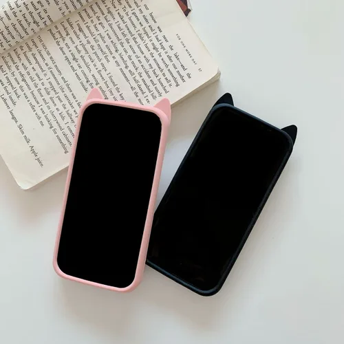 Miniatura 3 de Pop Case para iPhone 12/12 Pro, Funda de silicona con burbujas de gato negro afortunado de dibujos animados, brillo, estrellas, burbujas de arena