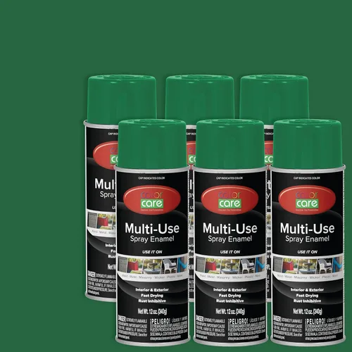 Miniatura 17 de Pintura en aerosol, 12 onzas, paquete de 6 (mezcla de colores cálidos: blanco brillante, rojo rubí, naranja, amarillo, marrón, negro brillante)