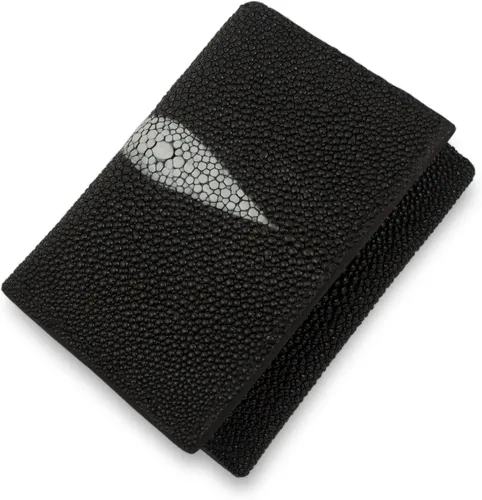 Miniatura 2 de Cartera de piel auténtica de Stingray con 9 tarjetas hecha a mano