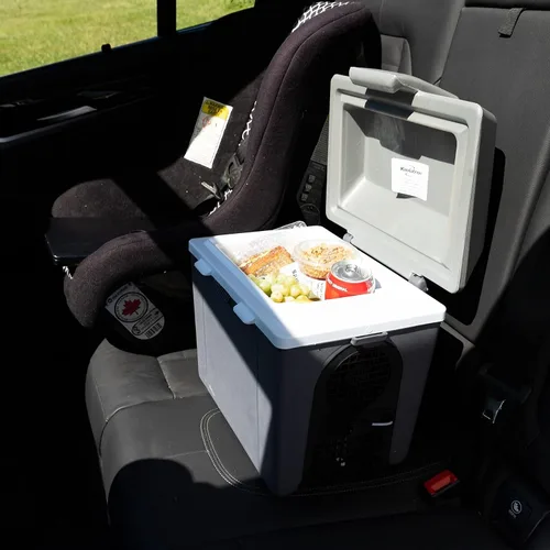 Miniatura 9 de Koolatron Enfriador eléctrico portátil enchufable para automóvil de 12 V, 9.8 cuartos de galón (9 L), sin hielo térmico eléctrico portátil