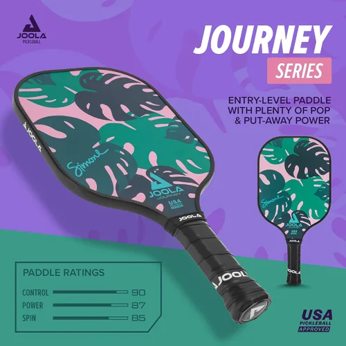 Miniatura 2 de JOOLA Pickleball Paddle Journey and Seneca – Select Fiberglass or Carbon Fiber Surface – Lightweight Paddles – Control & Power Rackets for Beginners