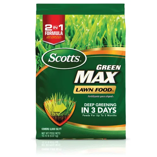 Miniatura 19 de Scotts Green Max Lawn Food, fertilizante para césped y suplemento de hierro para césped más verde, 10,000 pies cuadrados, 33.33 libras.