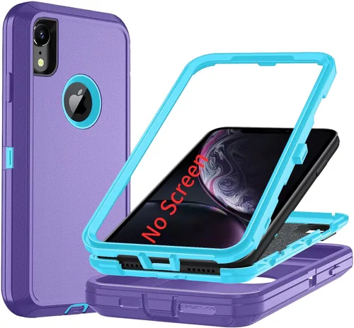Miniatura 36 de Funda para iPhone X/i Phone Xs, 3 capas duradera funda de teléfono resistente protección para teléfono, a prueba de golpes a prueba de caídas a Negro