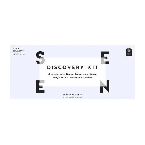 Miniatura 2 de SEEN Discovery Kit - Sin fragancia - Juego de cabello no comedogénico - Desarrollado por dermatólogos - Seguro para pieles sensibles, eccema y acné