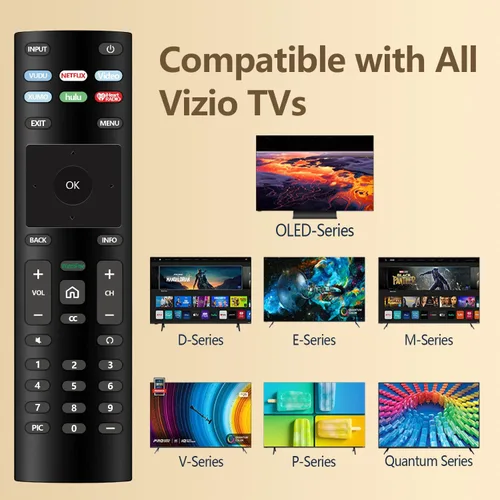 Miniatura 7 de Universal para control remoto Vizio TV, control remoto de repuesto para televisores inteligentes Vizio.