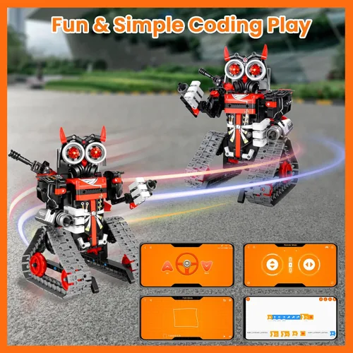 Miniatura 5 de GILI Robot Building - Kit de construcción con control remoto STEM para niños de 8 a 12 años, juguetes educativos 3 en 1 para niños de 6, 7, 8, 9