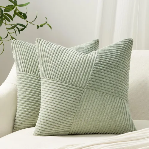 Miniatura 14 de Topfinel Juego de 2 fundas de almohada decorativas negras de 16 x 16 pulgadas para sofá, cama, decoración rústica estilo bohemio para el hogar